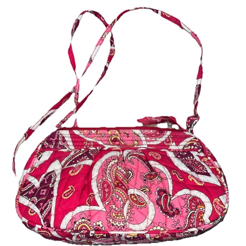 Vera Bradley Pink Paisley Quilted Crossbody Bag